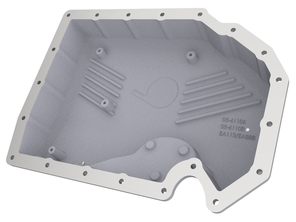 aFe POWER Street Series Engine Oil Pan w/ Machined Fins [Raw; w/o Oil Sensor] - Audi & VW 1.8L / 2.0L Fitments