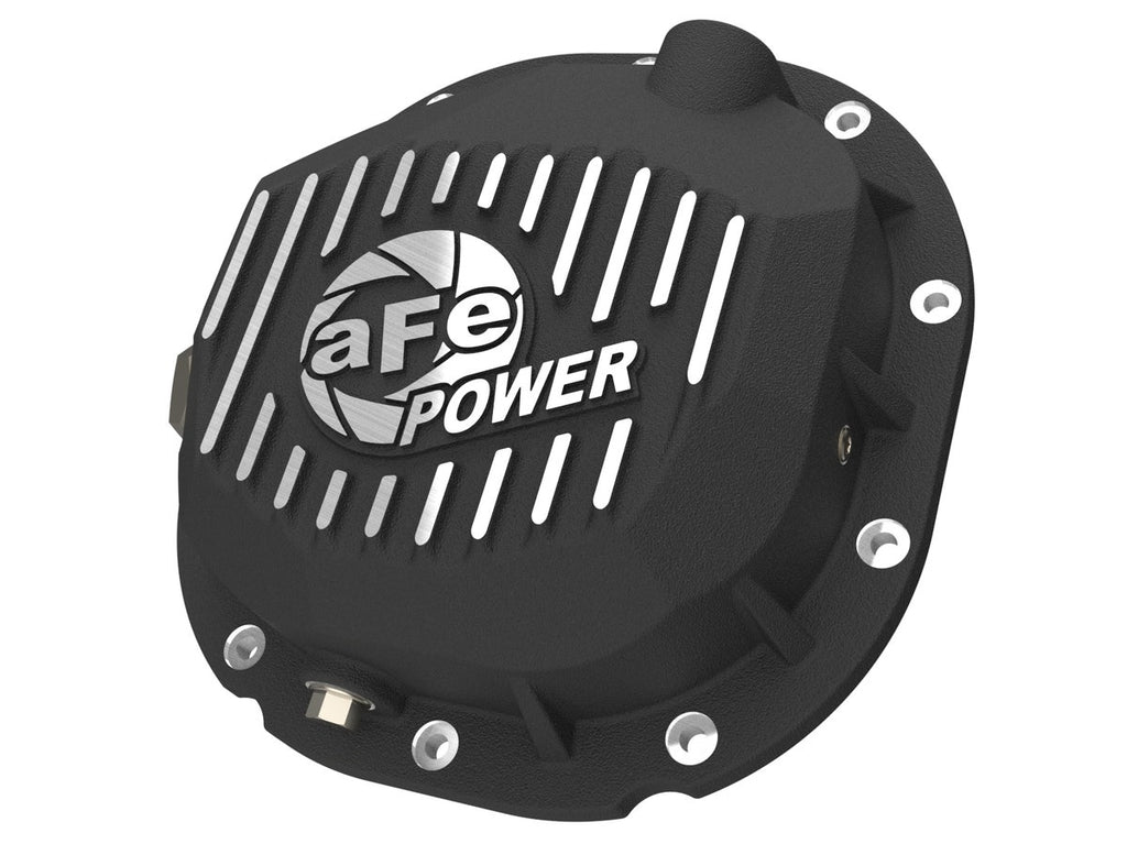 aFe Black Rear Differential Cover w/ Machined Fins - Various Ford Models 1990-2014