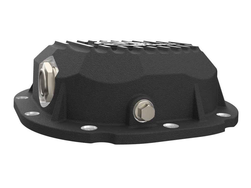 aFe Black Rear Differential Cover w/ Machined Fins - Various Ford Models 1990-2014