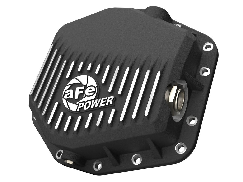 aFe POWER Pro Series Rear Differential Cover Black w/ Machined Fins - Ford Bronco Raptor 2022-2025 3.0L