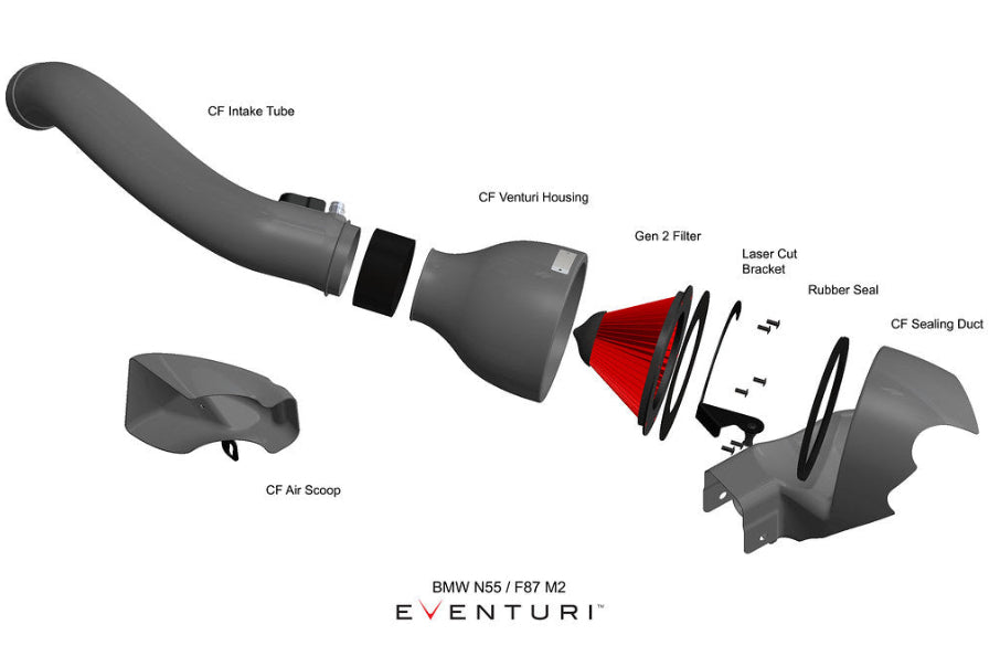 Eventuri Carbon Fiber Intake System V2 - Various BMW N55 Models 2012-2018