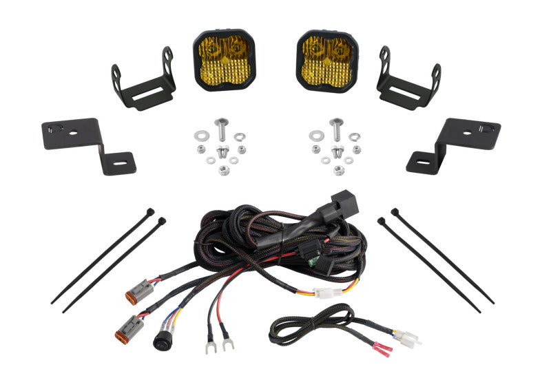 Diode Dynamics Stage Series SS3 Pro Yellow Combo Backlit Ditch Light Kit - Ford F-150 2021-2026 / Expedition 2018-2024