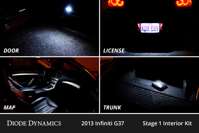 Diode Dynamics Stage 1 Interior LED Conversion Kit - Infiniti G37 Coupe 2008-2013