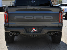 Load image into Gallery viewer, aFe Vulcan Series 3in to 3-1/2in Stainless Steel Catback Exhaust System (Black Tips) - Ford F-150 Raptor 2021-2024
