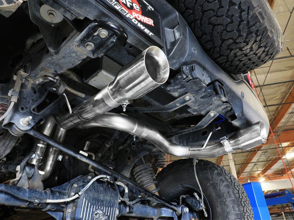aFe Vulcan Series 3in 304SS Cat-Back Exhaust System w/ Polished Tips - Ford Bronco Raptor 2022-2026