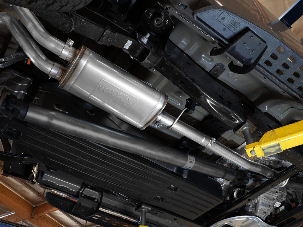 aFe Vulcan Series 3" 304SS Dual Rear Exit Catback Exhaust w/Black Tips - Ford F-150 Tremor 2021-2026