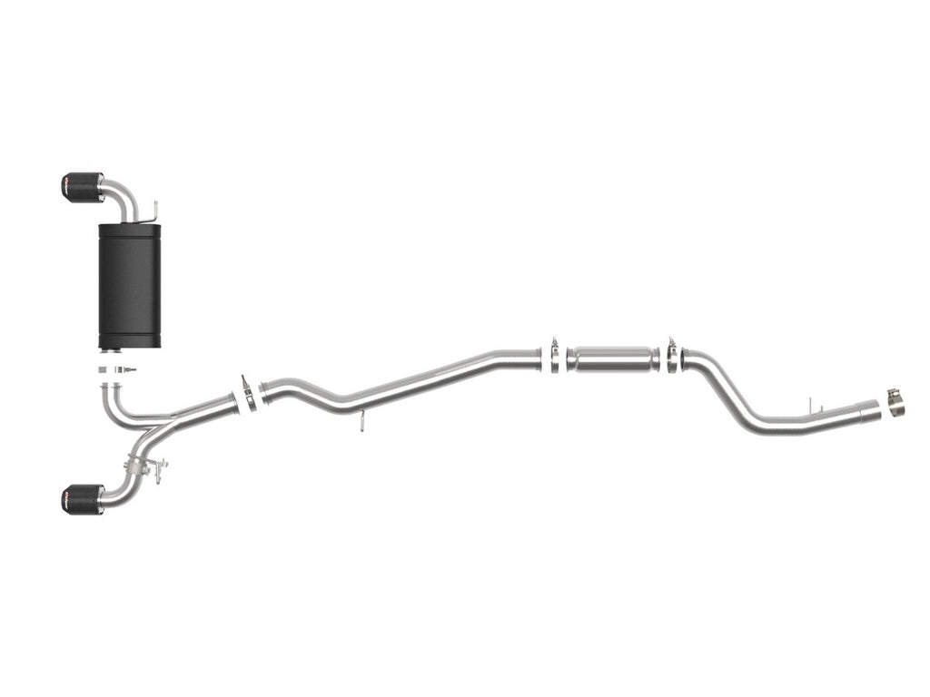 aFe Takeda 3" To 2.5" 304SS Catback Exhaust w/ Carbon Tips - Toyota GR Supra 3.0T 2020-2026