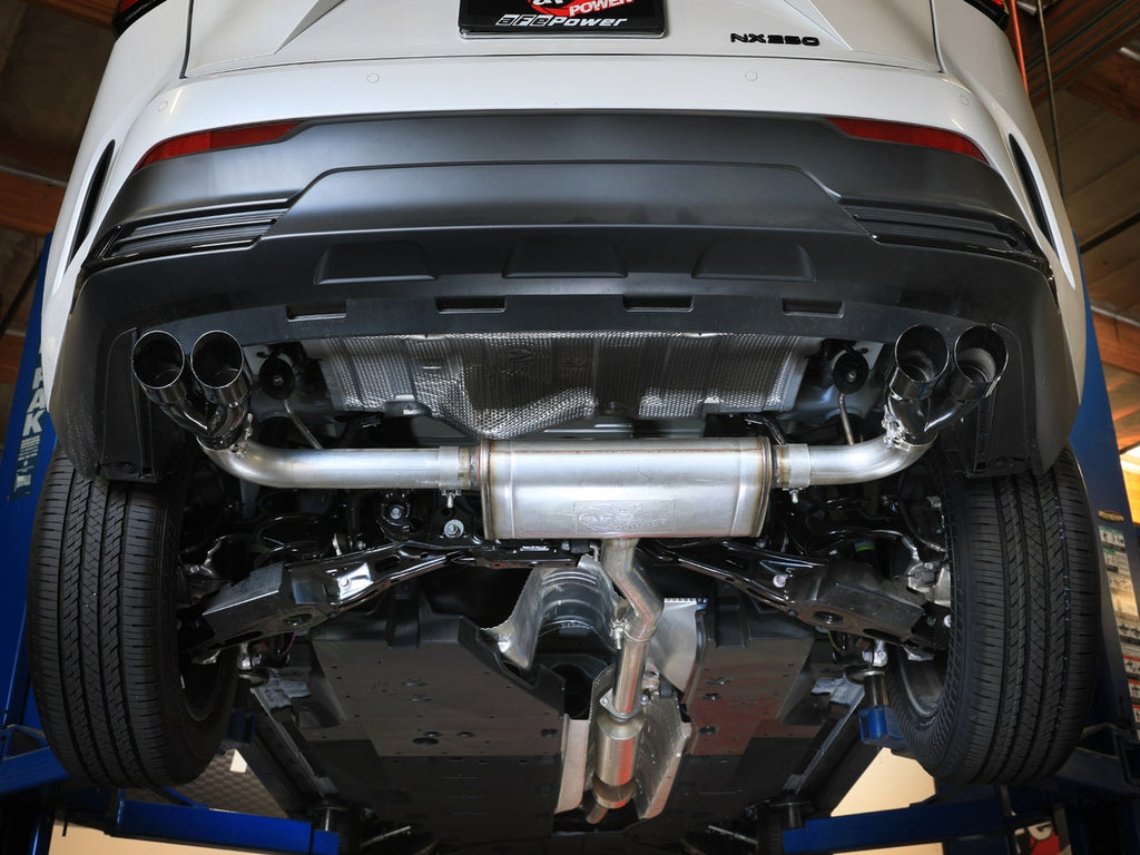aFe Stainless Steel 304 Catback Exhaust w/ Black Tips - Lexus NX250 2.5L 2022-2025