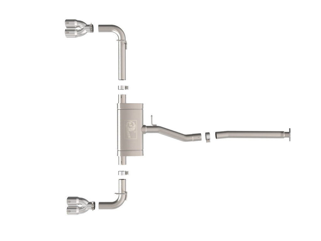 aFe Stainless Steel 304 Catback Exhaust w/ Polished Tips - Lexus NX250 2.5L 2022-2025