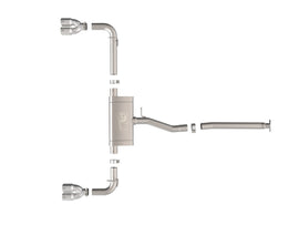 aFe Stainless Steel 304 Catback Exhaust w/ Polished Tips - Lexus NX250 2.5L 2022-2025