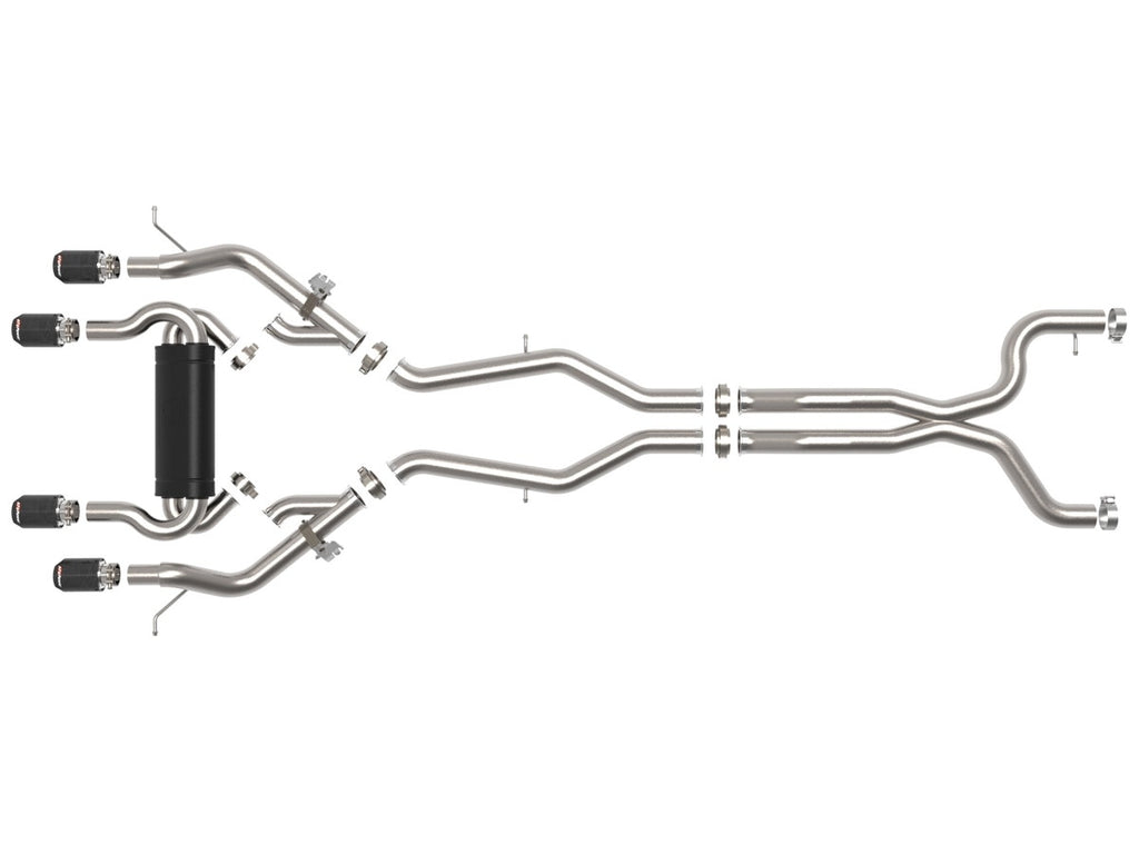 aFe MACHForce XP 304SS Catback Exhaust w/Carbon Tips - BMW M3 / M4 (G8x) 2021-2026
