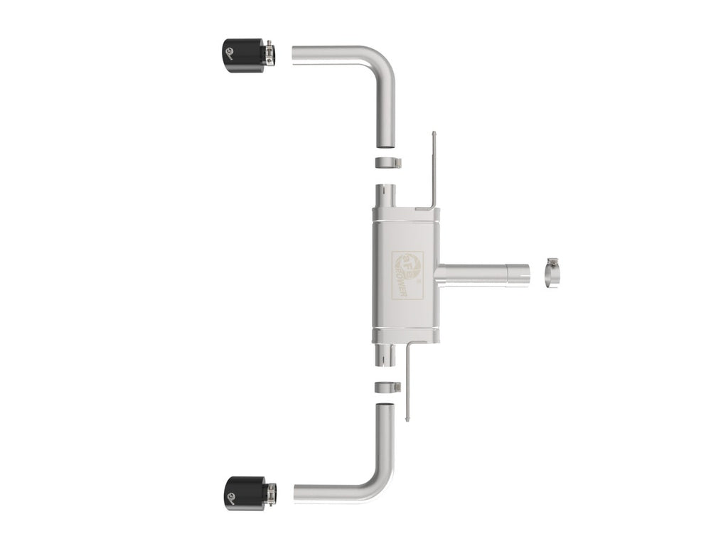 aFe MACHForce XP SS Axle-Back Exhaust w/ Black Tips - BMW 228i Gran Coupe 2.0T (F44) 2021-2024