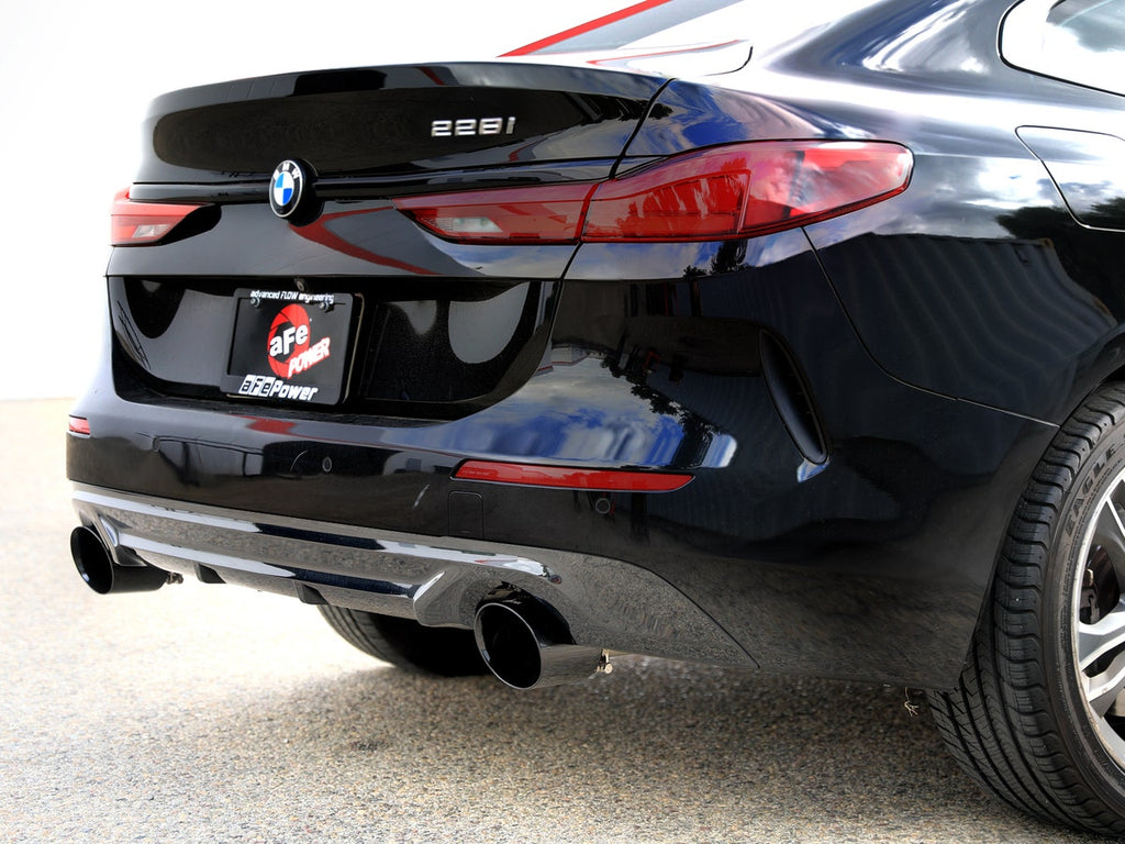 aFe MACHForce XP SS Axle-Back Exhaust w/ Black Tips - BMW 228i Gran Coupe 2.0T (F44) 2021-2024