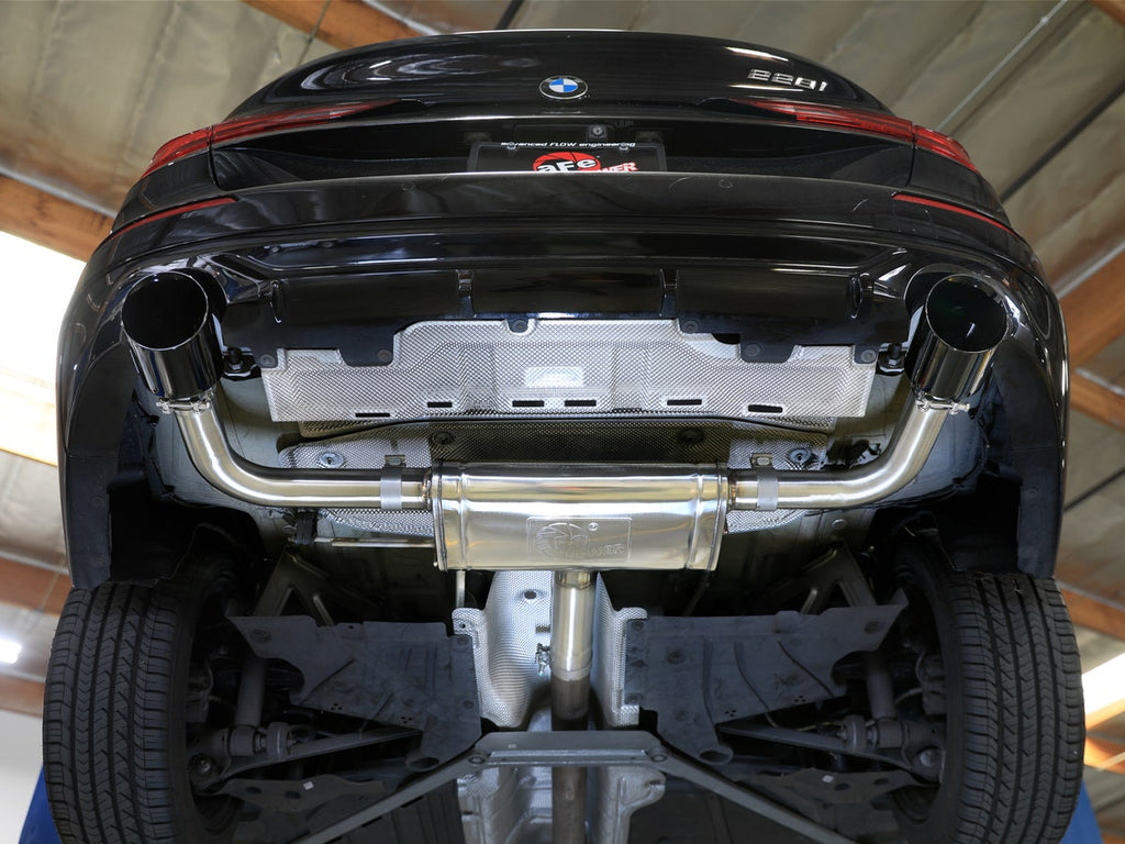 aFe MACHForce XP SS Axle-Back Exhaust w/ Black Tips - BMW 228i Gran Coupe 2.0T (F44) 2021-2024
