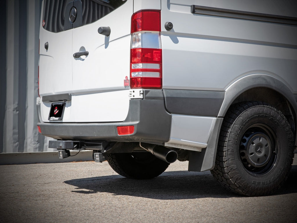 aFe Vulcan Series 3" 304SS DPF-Back Exhaust w/ Black Tip - Mercedes-Benz Sprinter 2500 / 3500 2010-2026