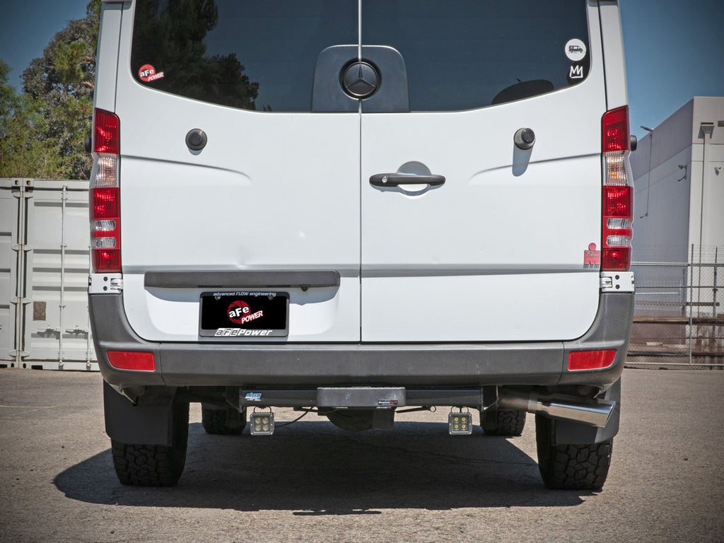 aFe Vulcan Series 3" 304SS DPF-Back Exhaust w/ Polished Tip - Mercedes-Benz Sprinter 2500 2014-2018