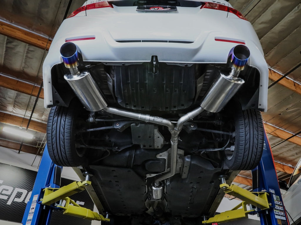 aFe Takeda 2.5" to 2.25" 304 SS Catback Exhaust System w/ Blue Tip - Acura TSX 2009-2014