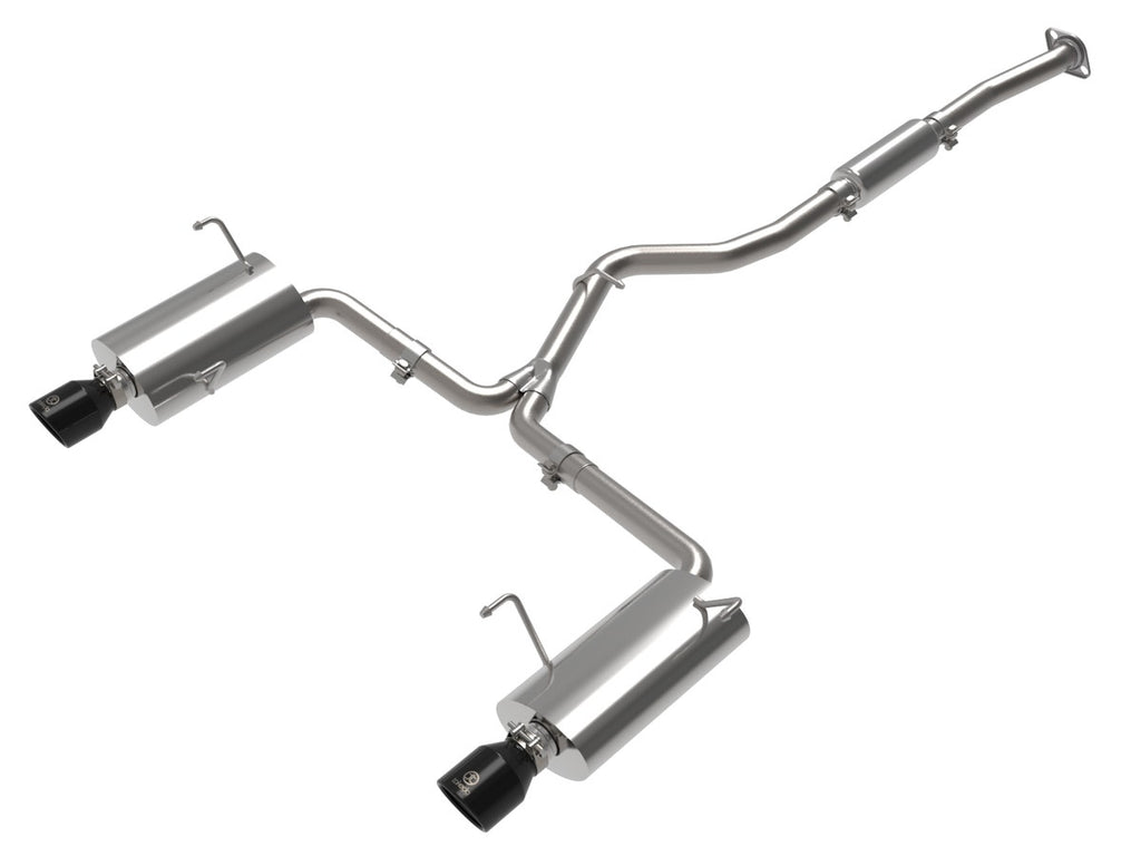 aFe Takeda 2.5in to 2.25in 304SS Catback Exhaust w/ Black Tips - Subaru Forester XT 2014-2018