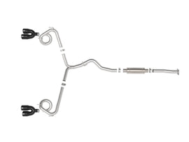 aFe Takeda 3in to 2-1/2in Stainless Catback Exhaust w/ Black Tip - Subaru WRX / STi 2015-2021