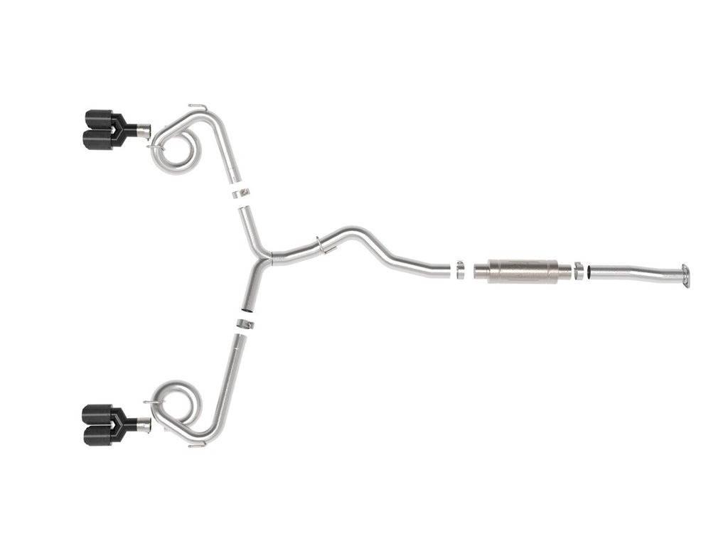 aFe Takeda 3in to 2-1/2in Stainless Catback Exhaust w/ Carbon Fiber Tip - Subaru WRX / STi 2015-2021