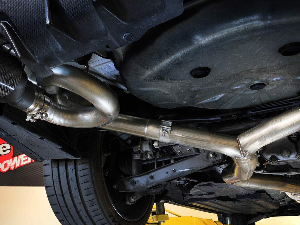 aFe Takeda 3in to 2-1/2in Stainless Catback Exhaust w/ Black Tip - Subaru WRX / STi 2015-2021
