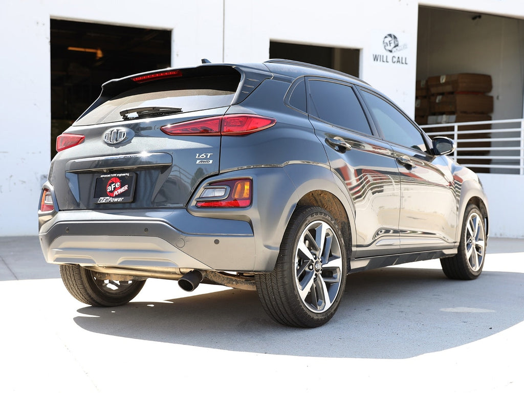 aFe Takeda 2.5" 304SS Axle-Back Exhaust w/ Black Tip (No Muffler) - Hyundai Kona AWD 1.6T 2018-2023
