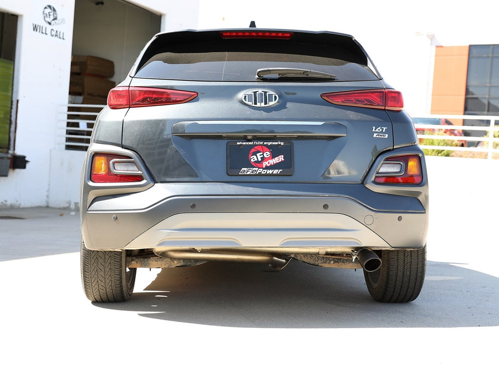 aFe Takeda 2.5" 304SS Axle-Back Exhaust w/ Black Tip (No Muffler) - Hyundai Kona AWD 1.6T 2018-2023