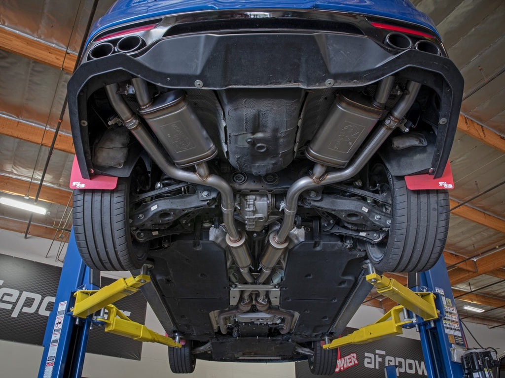 aFe Gemini XV 2.5" 304 SS Catback Exhaust w/Cut-Out - Kia Stinger 3.3T 2018-2022