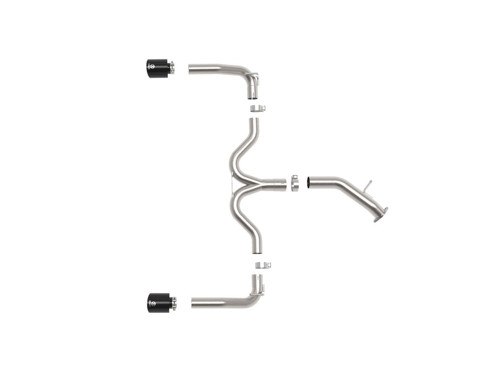aFe 3in-2.5in 304 Stainless Steel Axle-Back Exhaust w/ Black Tips - Kia Forte GT 1.6T 2020-2021