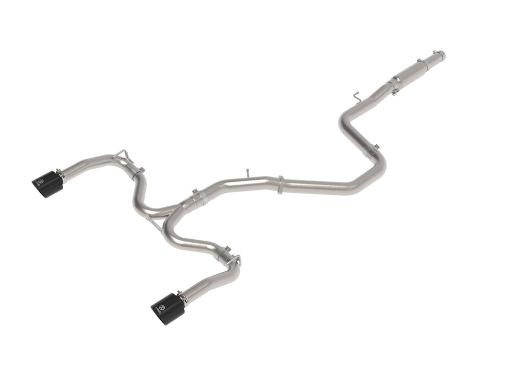 aFe 20-21 Kia Forte GT 1.6L 3in-2.5in 304 Stainless Steel Cat-Back Exhaust w/ Black Tips