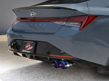 Load image into Gallery viewer, aFe Takeda 3in. SS Axle-Back Exhaust System w/Blue Flame Tips - Hyundai Elantra N-Line 1.6T 2021-2025