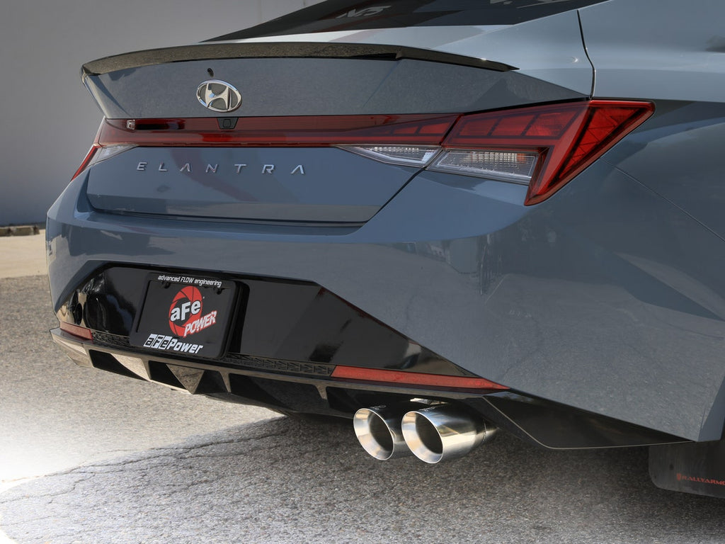 aFe Takeda 3in. SS Axle-Back Exhaust System w/Polished Tips - Hyundai Elantra N-Line 1.6T 2021-2025