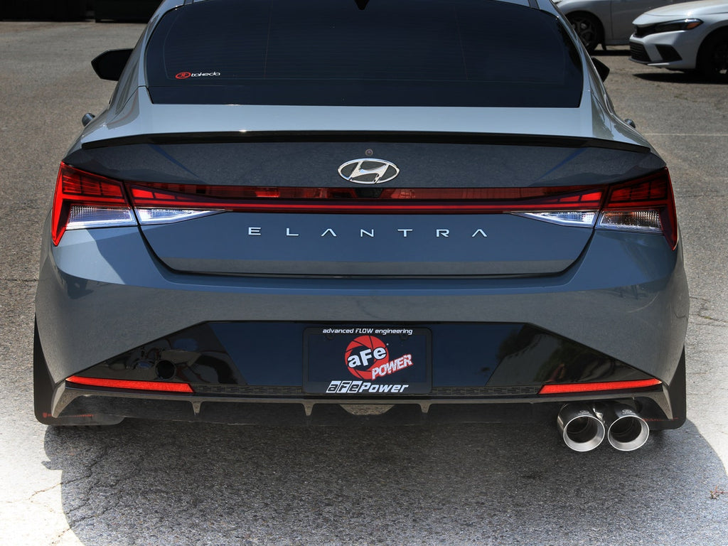 aFe Takeda 3in. SS Axle-Back Exhaust System w/Polished Tips - Hyundai Elantra N-Line 1.6T 2021-2025