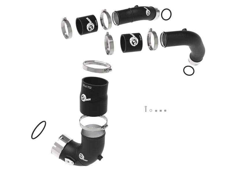 aFe BladeRunner 2.25" & 3" Black Hot & Cold Charge Pipe Kit - Jeep Grand Wagoneer 2022-2025 / RAM 1500 RHO 3.0T 2025-2027