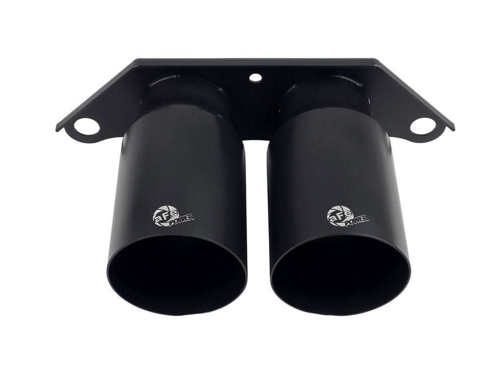 aFe Power Mach Force Xp 4" 304SS Bolt-On Satin Black Exhaust Tips - Porsche 911 GT3 2014-2019