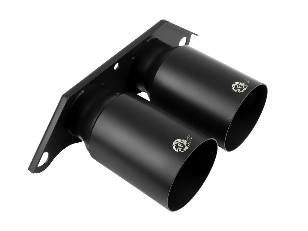 aFe Power Mach Force Xp 4" 304SS Bolt-On Satin Black Exhaust Tips - Porsche 911 GT3 2014-2019