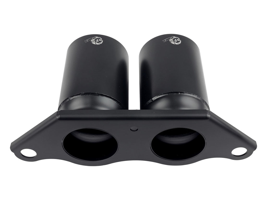 aFe Power Mach Force Xp 4" 304SS Bolt-On Satin Black Exhaust Tips - Porsche 911 GT3 2014-2019