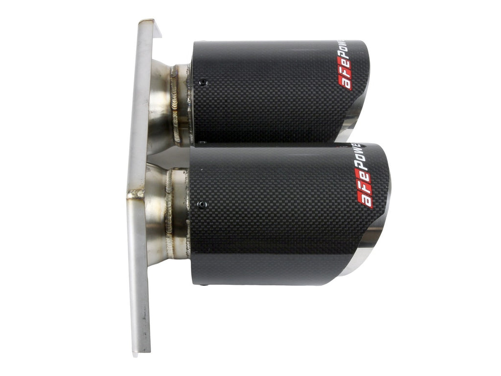 aFe Power Mach Force Xp 4" 304SS Bolt-On Carbon Fiber Exhaust Tips - Porsche 911 GT3 2014-2019