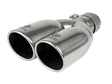 Load image into Gallery viewer, aFe Takeda 304 SS Polished Clamp-on Exhaust Tip - 2-1/2in Inlet x 3-1/2in Outlet X 12in Length Universal