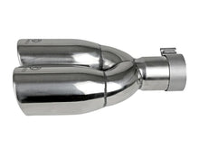 Load image into Gallery viewer, aFe Takeda 304 SS Polished Clamp-on Exhaust Tip - 2-1/2in Inlet x 3-1/2in Outlet X 12in Length Universal