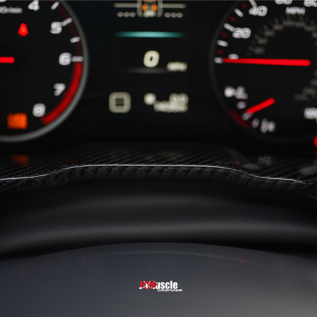 JDMuscle Carbon Fiber Gauge Cluster Trim Replacement - Subaru WRX 2022-2025