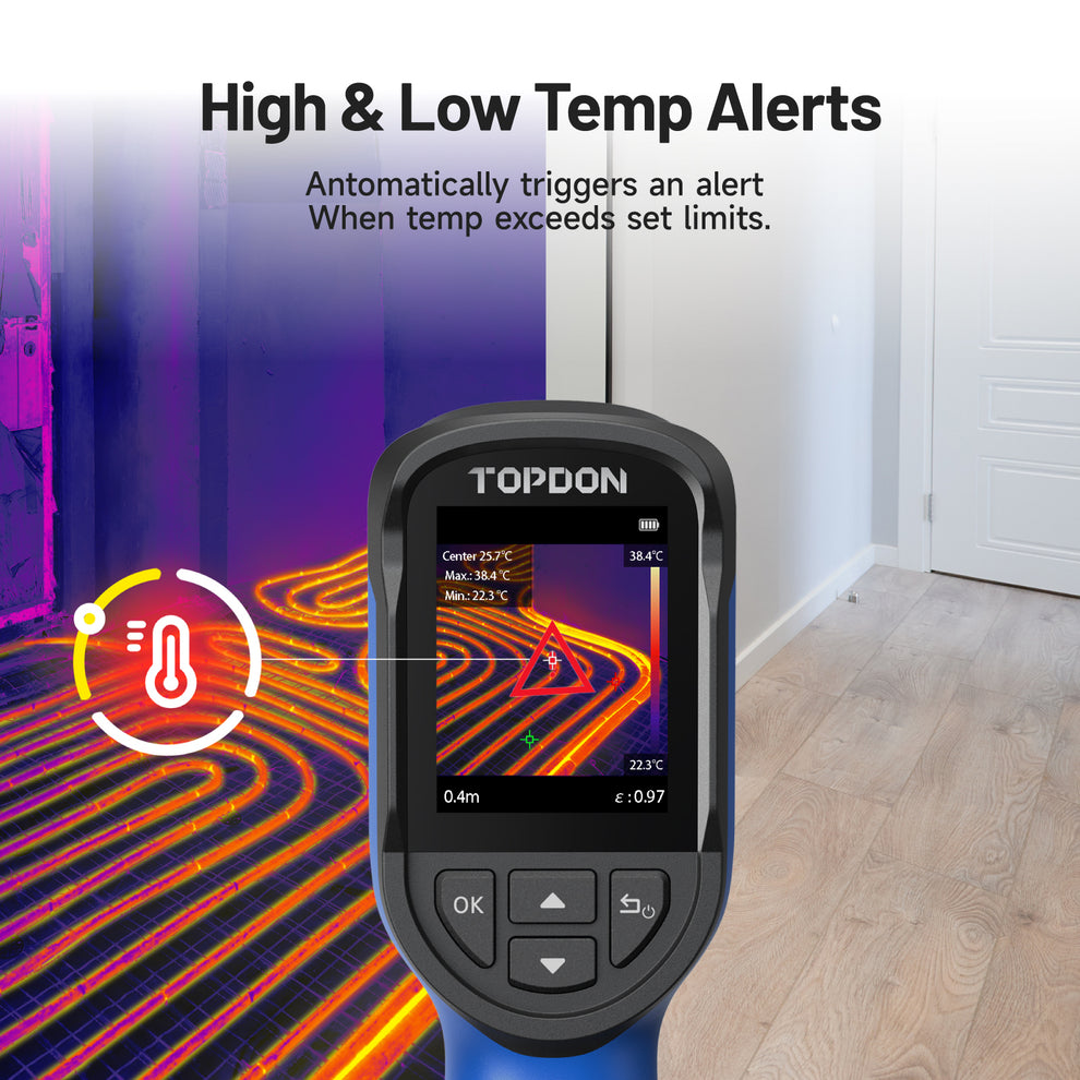 TOPDON TC004 Mini Handheld Thermal Imaging Camera 128x128 Resolution