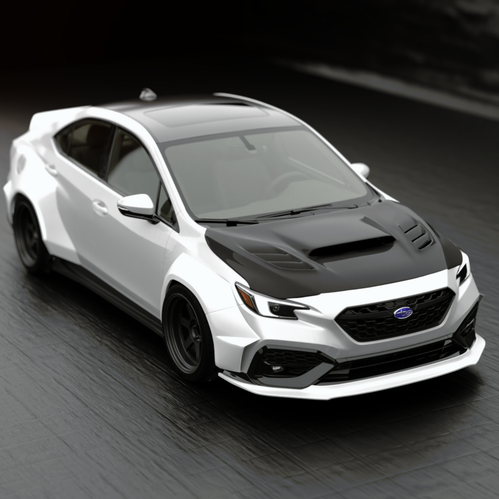 JDMuscle Carbon Fiber Hood V1 - Subaru WRX 2022-2025
