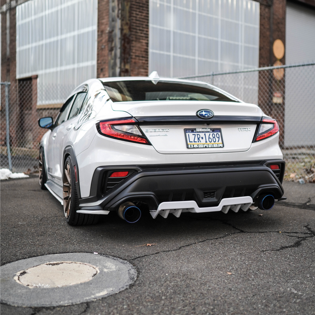 JDMuscle Rear Diffuser V1 | Paint Matched / Gloss Black / Cherry Red - Subaru WRX 2022-2025