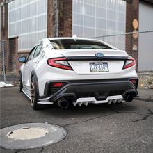 Load image into Gallery viewer, JDMuscle Rear Diffuser V1 | Paint Matched / Gloss Black / Cherry Red - Subaru WRX 2022-2025