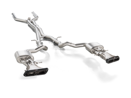 Akrapovic Titanium Evolution Line Exhaust & Link Pipe w/ Matte Carbon Fiber Tips - Mercedes Benz E63 (W213) 2018-2019