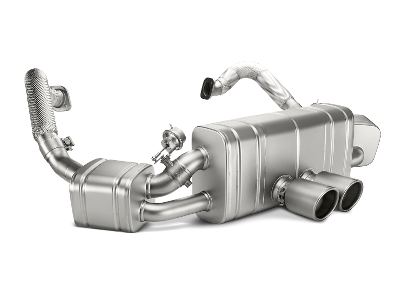 Akrapovic Titanium Slip-On Line Exhaust w/ Titanium Tips - Porsche Boxster (981) 2013-2016 / Cayman (981) 2014-2016