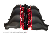Load image into Gallery viewer, AMS Performance Nissan GT-R Alpha Carbon Fiber/Billet Intake Manifold w/Secondary Fuel Rail - Red