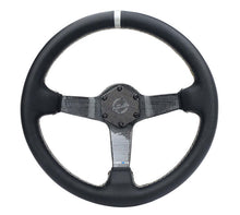 Load image into Gallery viewer, NRG Carbon Fiber Steering Wheel (350mm) Silver Carbon Fiber Center - Silver Stitching &amp; Center Mark