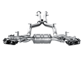 Akrapovic Titanium Evolution Line Cat Back w/ Carbon Tips - Mercedes SLS AMG Coupe/Roadster (C197/R197) 2010-2014